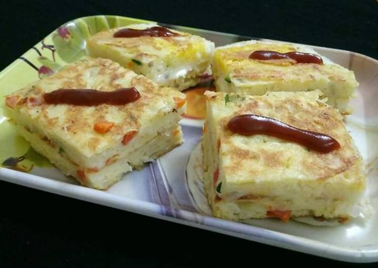 Simple Way to Cook Favorite Bread Cheese Omelette