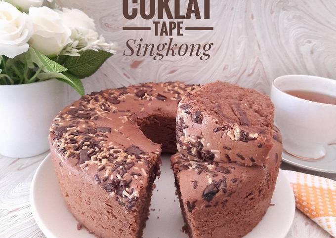 Cake Coklat Tape Singkong