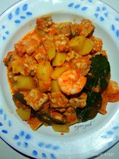 Foto resep Balado kentang,udang+tempe