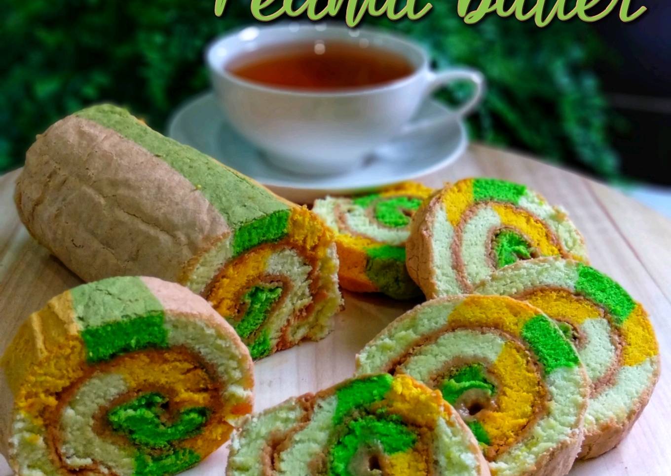 Bahulu gulung peanut butter