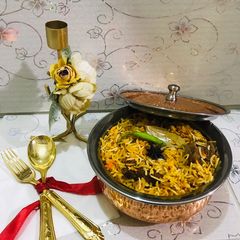 A picture of Mutton biryani.