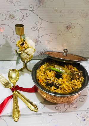 A picture of Mutton biryani.