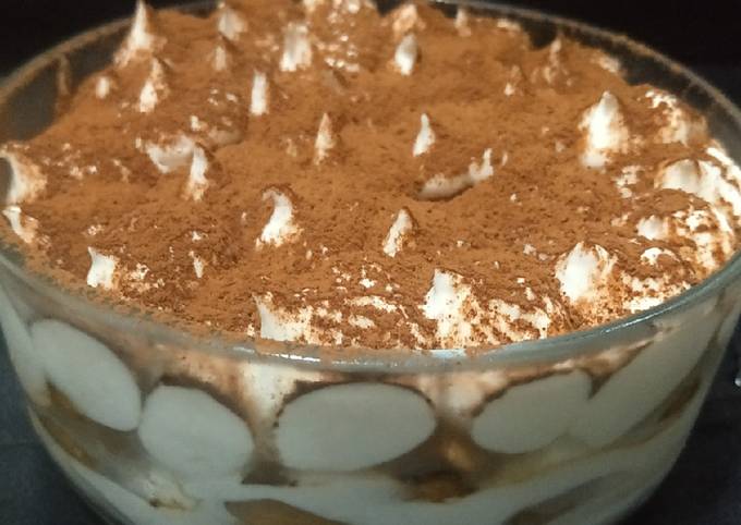Tiramisu cake tanpa oven, 4bahan