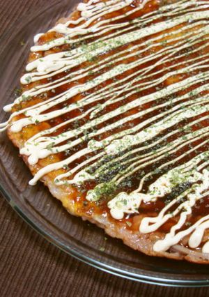 A picture of Grilled Squid Pancake.