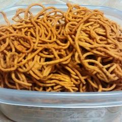 A picture of Sev (Gram flour noodles).