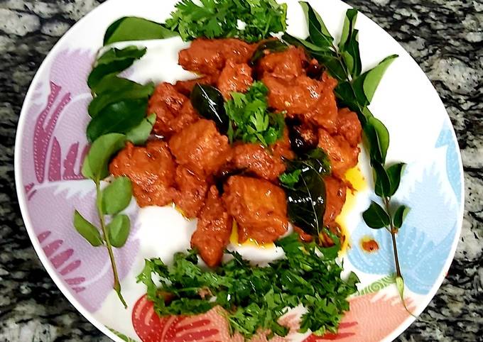 Step-by-Step Guide to Prepare Quick Spicy tangy chicken 65