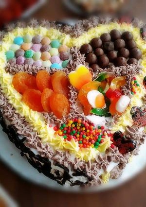صورة لوصفة كيكة ثلاث طبقات