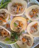 Bánh phồng tôm sốt bò băm