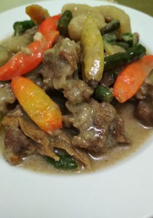 Foto resep Daging sapi masak putih #BikinRamadanBerkesan