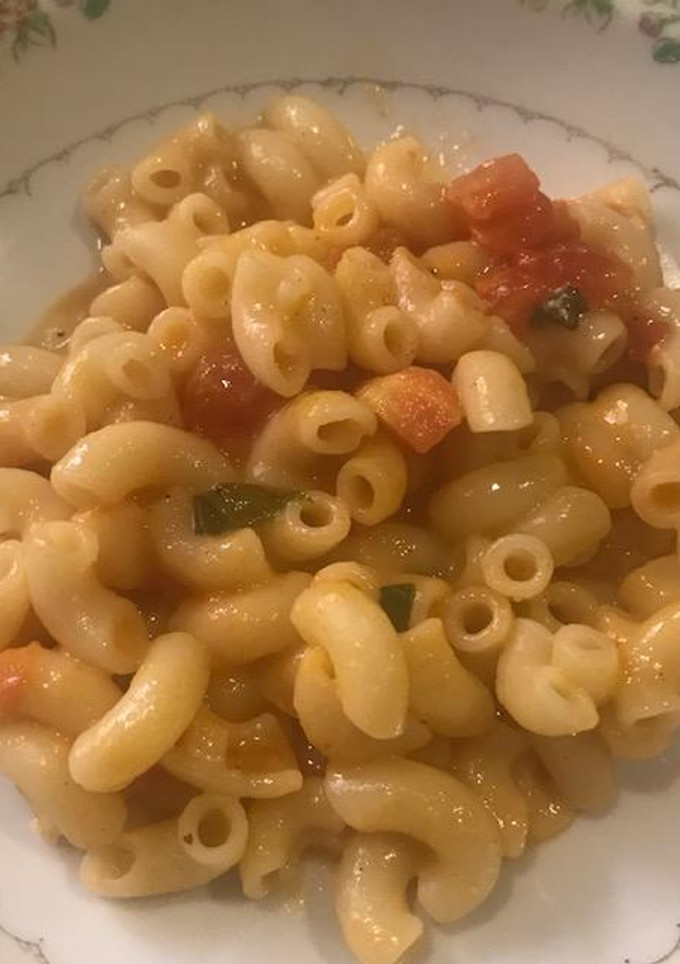 Una foto de Pasta de coditos con queso