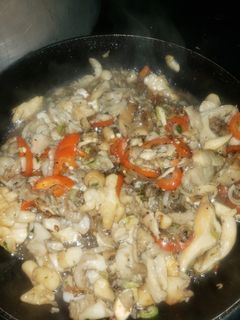 Una foto de Salsa de hongos