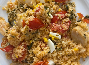 Foto de Couscous com Tomate Cherry e Pescada