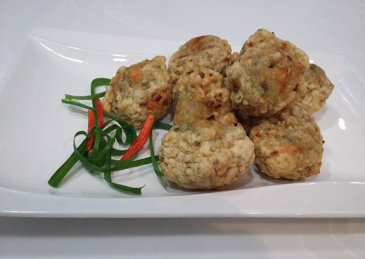 Bahan-bahan baso goreng rasa ikan dan wortel yang nikmat Untuk Jualan