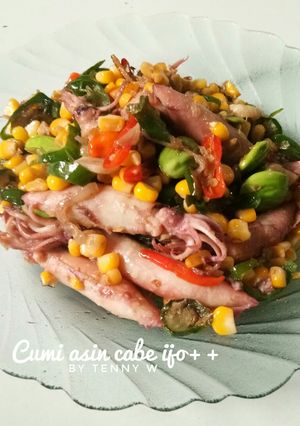 Foto resep Cumi asin cabe ijo super simple..