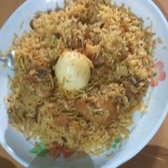 A picture of Egg biryani.