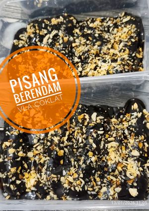 Foto resep Pisang Berendam Vla Coklat