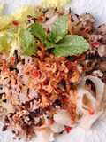 Pan-Fried Rice Noodles with Stir-Fried Meat