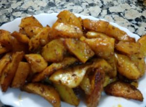 Una foto de Patatas asadas cajún