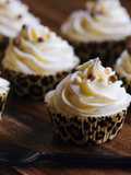 Cupcakes de vainilla y chocolate blanco