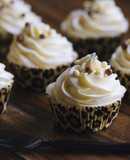 Cupcakes de vainilla y chocolate blanco