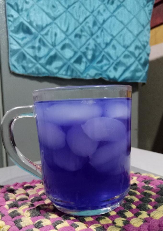 Foto resep Wedang kolang kaling bunga telang