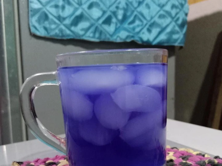 Langkah Gampang Membikin Resep Wedang kolang kaling bunga telang yang Sempurna Anti Ribet, Sempurna