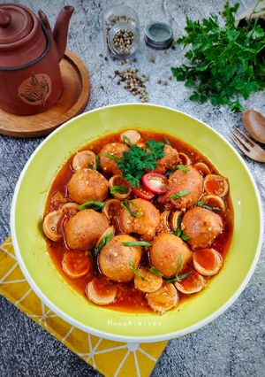 Foto resep 448. Bola Tempe Saus Bolognese