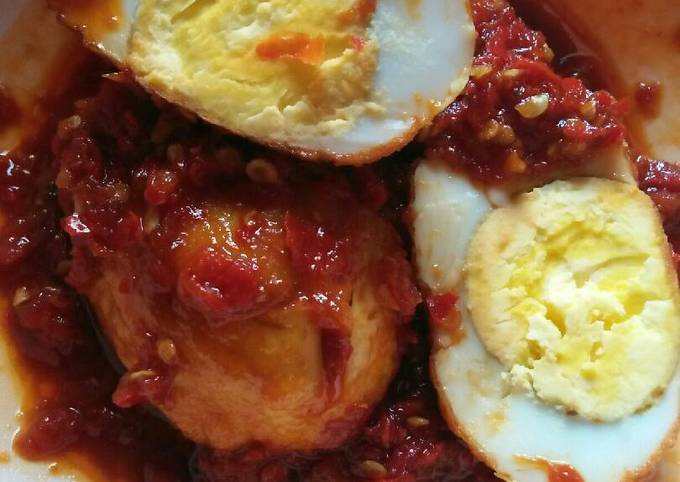 Resep Telur Balado Ala Warteg Oleh Ari Eot Cookpad