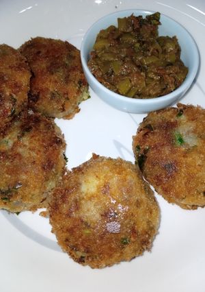 A picture of Roasted Masala Cutlets.