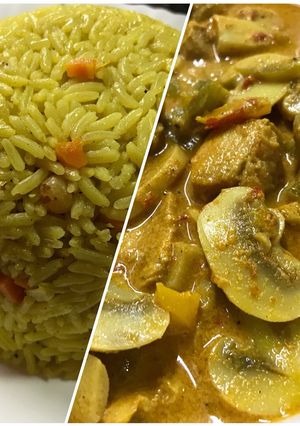 صورة لوصفة دجاج تندوري مع الأرز