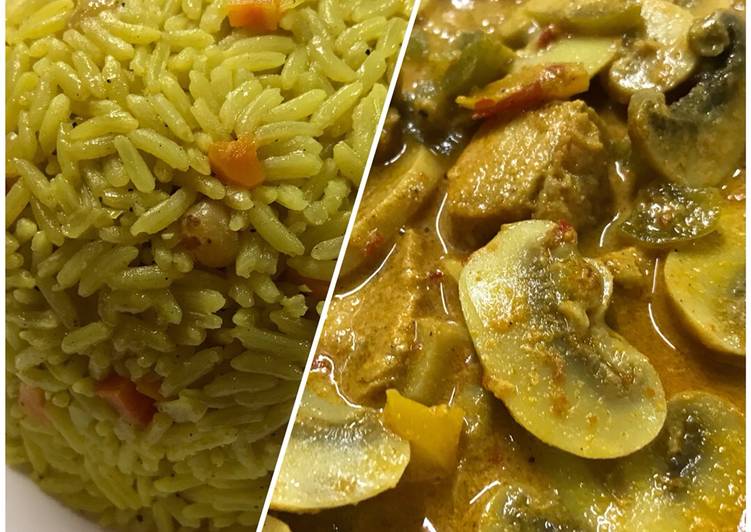 دجاج تندوري مع الأرز