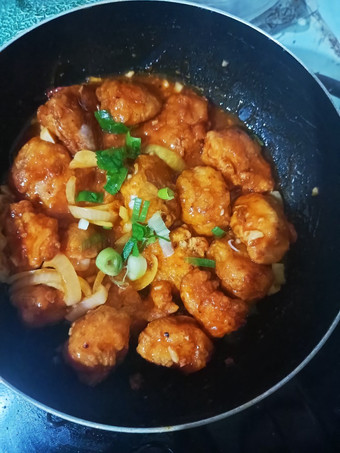 Anti Ribet, Membuat Ayam krispi saus bolognese Menu Enak