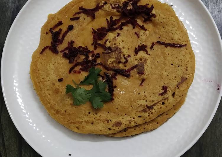 Recipe of Quick Beetroot chila