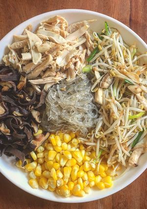 Hình của món Miến trộn eatclean.