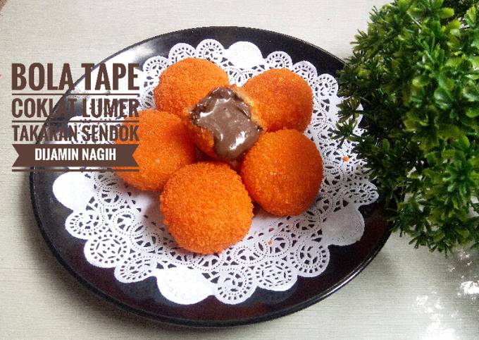 Bola tape isi coklat lumer