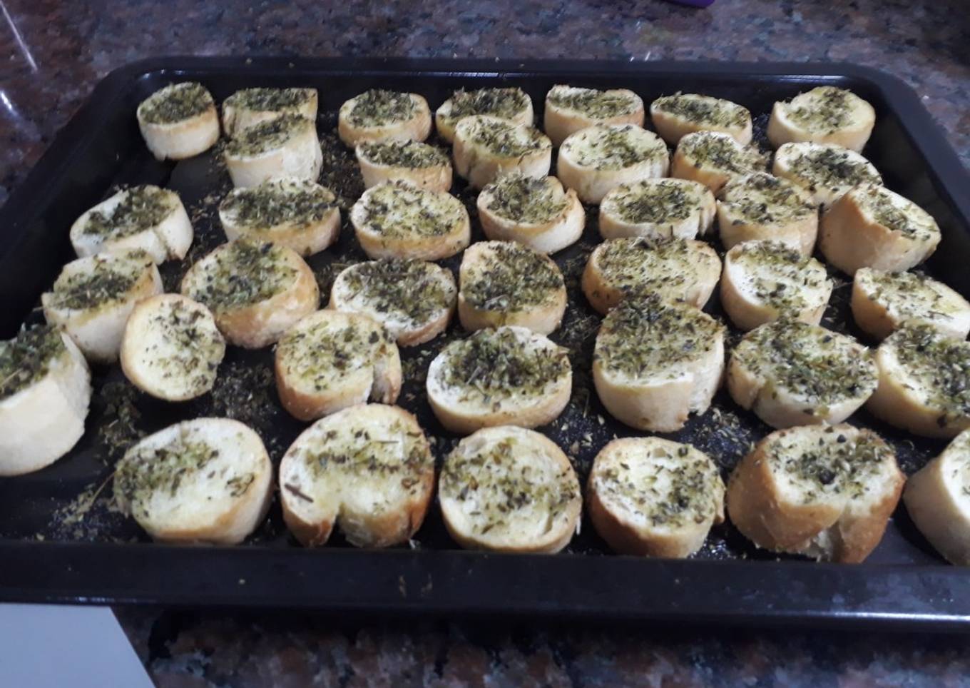 Tostaditas de orégano.Grace