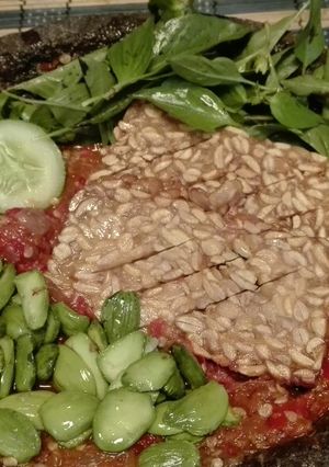 Foto resep Penyetan tempe lengkap😘