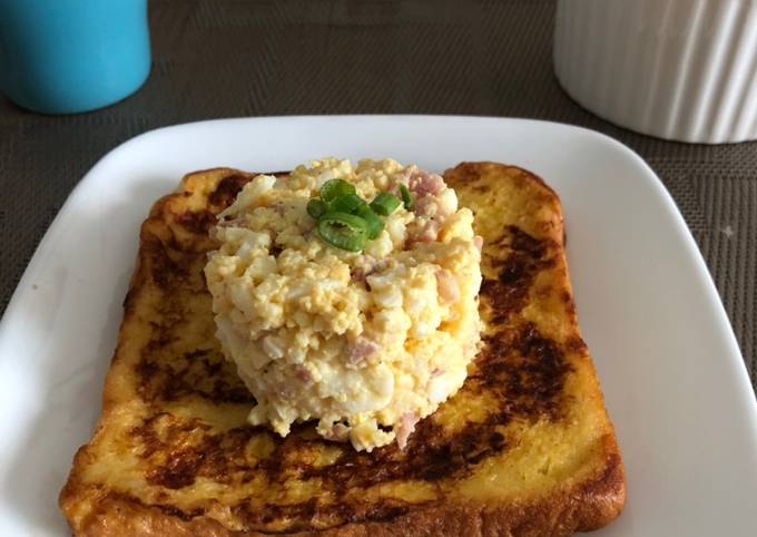 Simple Way to Make Any-night-of-the-week French toast topping with egg mayo