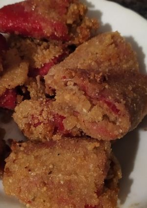 Una foto de Pimientos de piquillo rellenos con recortes