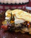 Omelette de champiñones