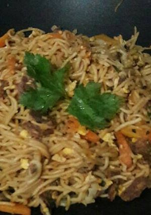 Foto resep Mie Goreng Sapi Bumbu Praktis versi jadul 😋