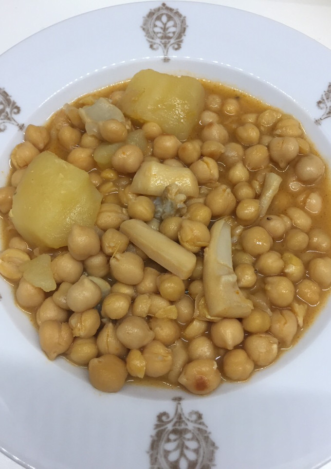 Una foto de Garbanzos con sepia