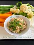 Grilled Fish Chili Paste with boiled vegetables