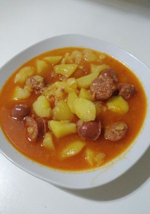 Una foto de Patatas a la riojana