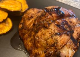 Pollo con soya en freidora de aire