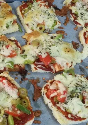 صورة لوصفة بيتزا التوست ❤️