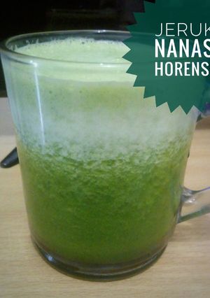 Foto resep Jus jeruk, nanas, horenso