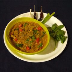 A picture of Kathiyawadi vagharelo rotlo.