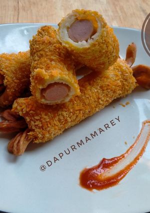Foto resep Risol Roti sosis keju