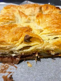 Una foto de Napolitana de Reese (chocolate y crema de cacahuete)